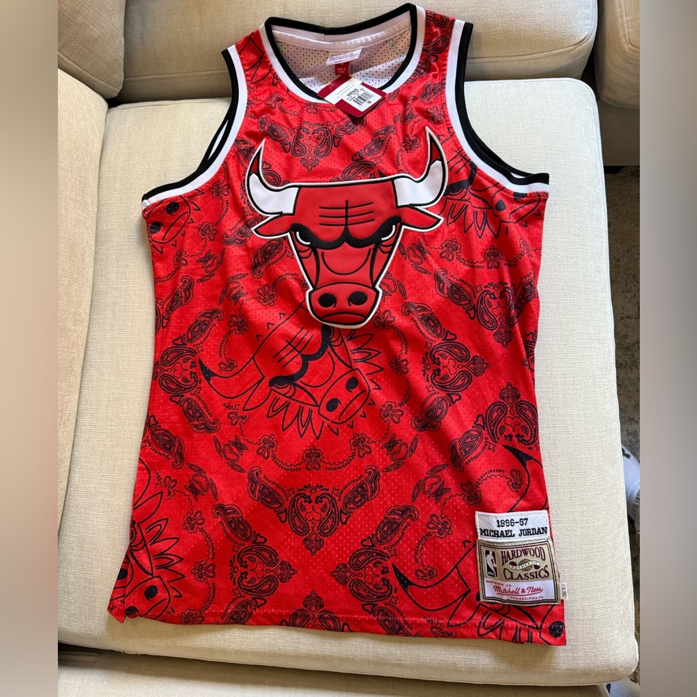 Mitchell & Ness Red Michael Jordan Jersey